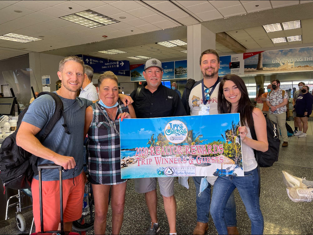 Huffines Communities Realtor Relations Reward Winners land in Turks & Caicos for Welcoming Party