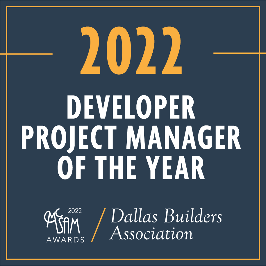 2022 Developer Project Manager of the year - Garrett Huffines