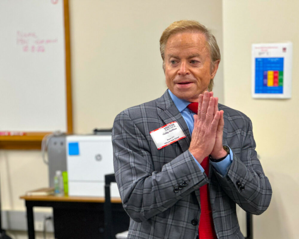 Phillip Huffines Speaks to Students at Hillcrest High School