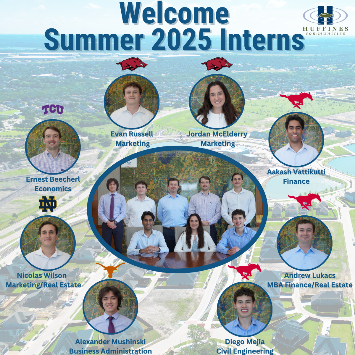 Welcoming Our Summer 2025 Interns to Huffines Communities